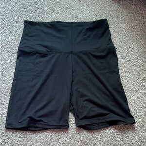 Women's Black High-Waisted Shorts